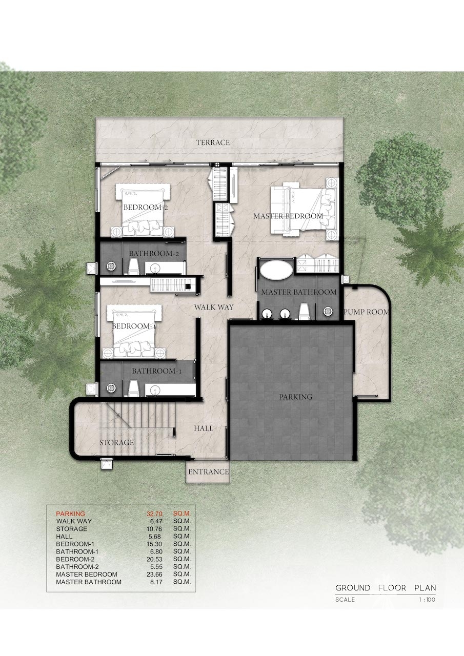 Bang Po Property Koh Samui Ground Floor Plan
