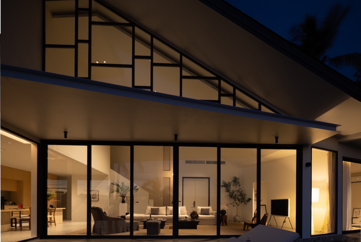 Bang Po Sea View Villa Night