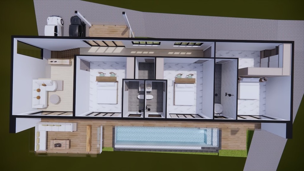 Bang Por Sea View Villas Upper Level Plan