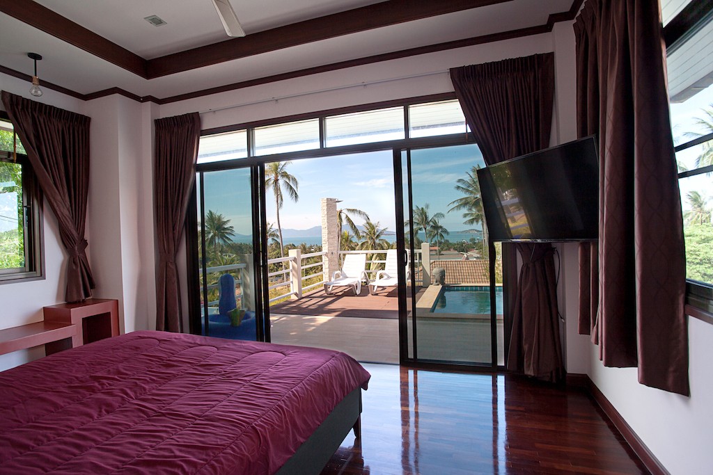 Bang Rak Koh Samui Villa Bedroom View