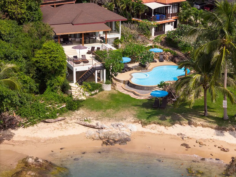 Beach Property In Koh Samui Aerial Front