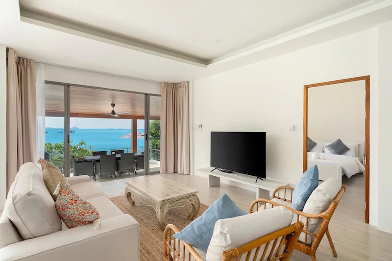 Beach Property In Koh Samui Living Area
