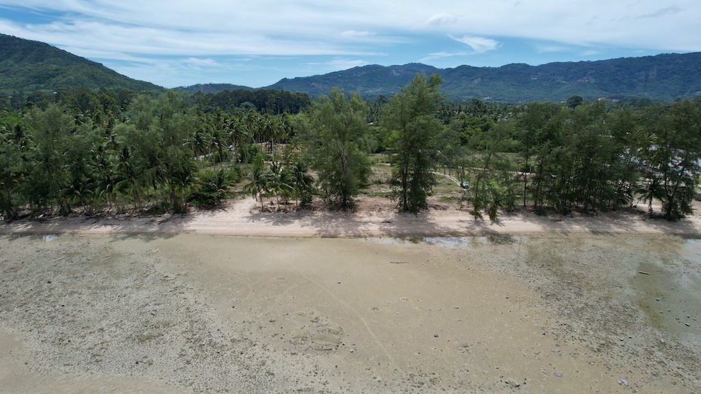 Beachfront Land For Sale In Bang Kao Koh Samui Aerial Front