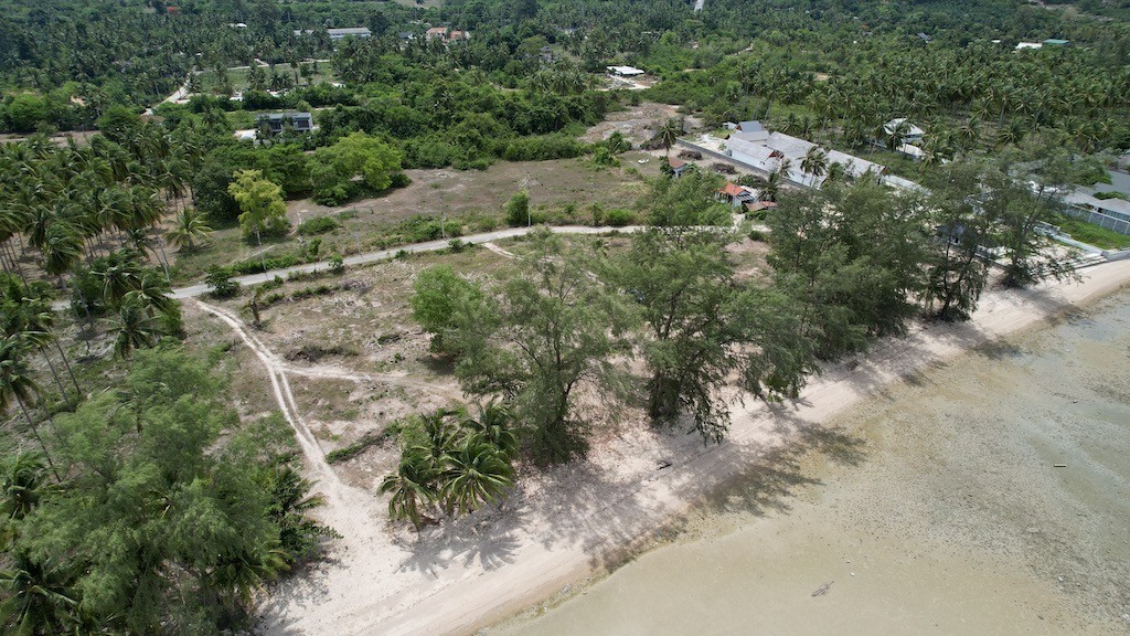 Beachfront Land For Sale In Bang Kao Koh Samui Aerial