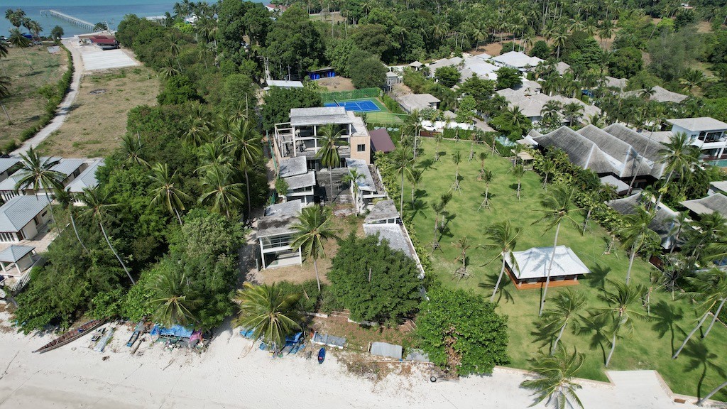 Beachfront Land For Sale In Koh Samui Aerial Front