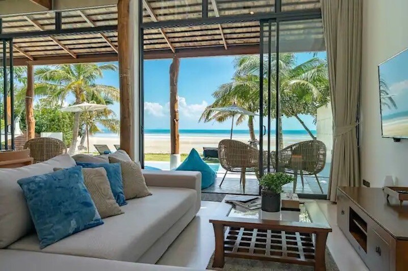 Beachfront Property In Koh Samui Lounge View