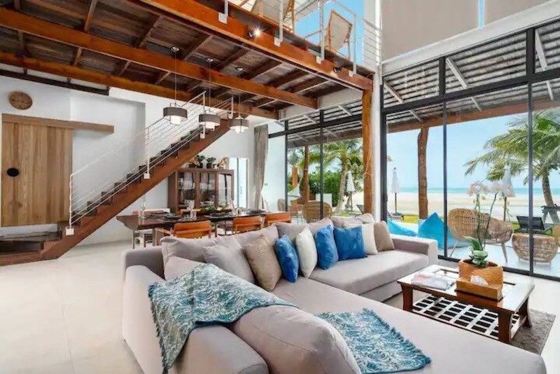 Beachfront Property For Sale In Koh Samui Living Area