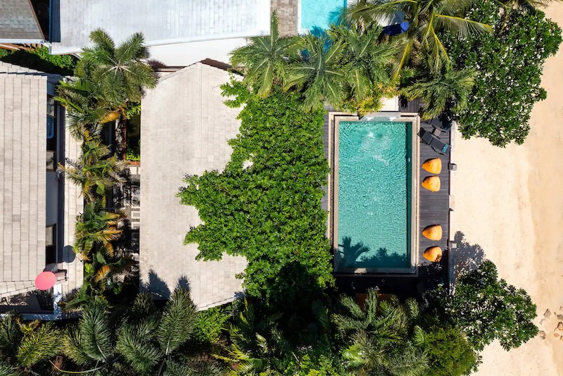 Beachfront Villa In Koh Samui Aerial