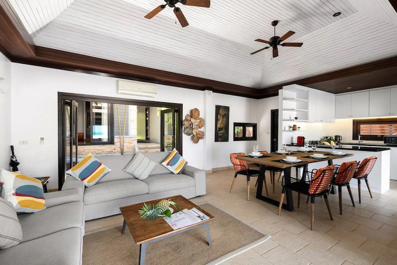 Beachfront Villa In Koh Samui Living Area