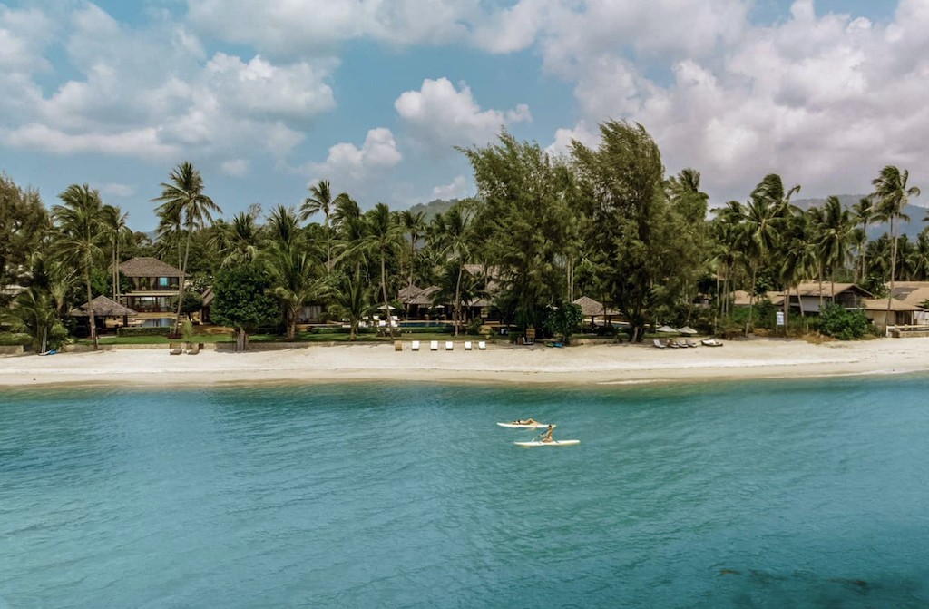 Beachfront Villa Koh Samui Aerial