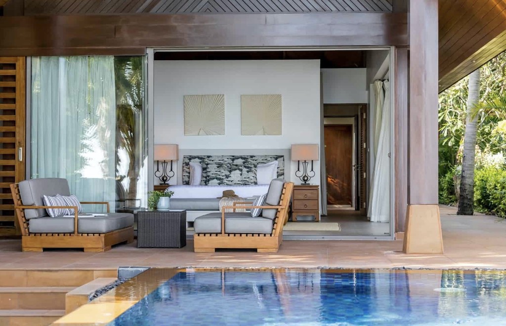 Beachfront Villa Koh Samui Bedroom Exterior