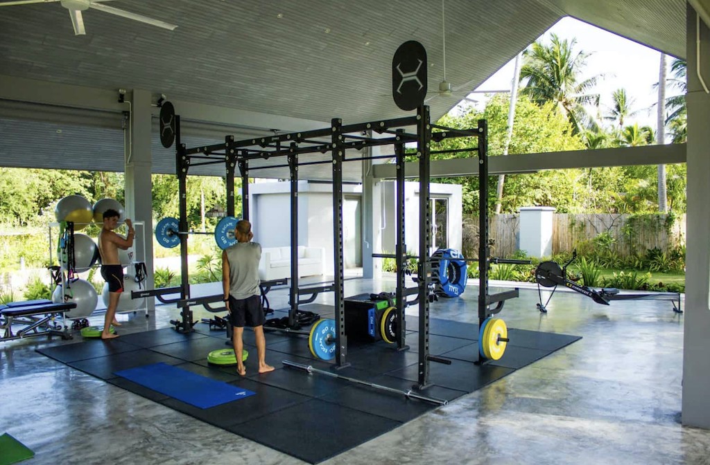 Beachfront Villa Koh Samui Gym Rack