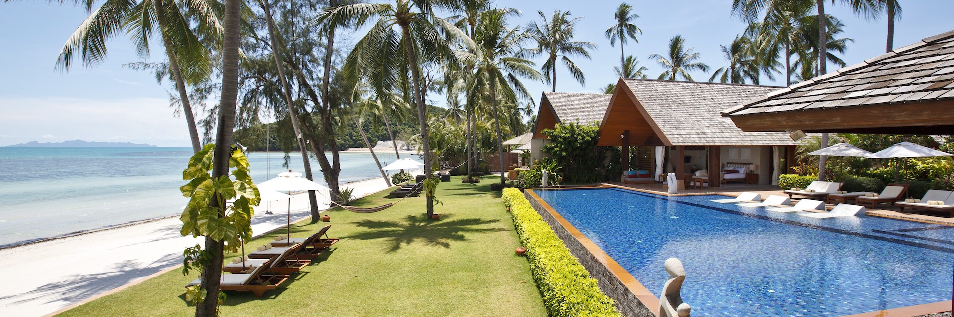 Beachfront Villa Koh Samui Pano