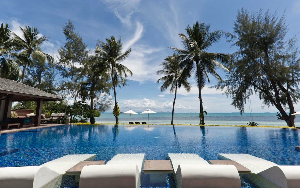 Beachfront Villa Koh Samui Pool Loungers