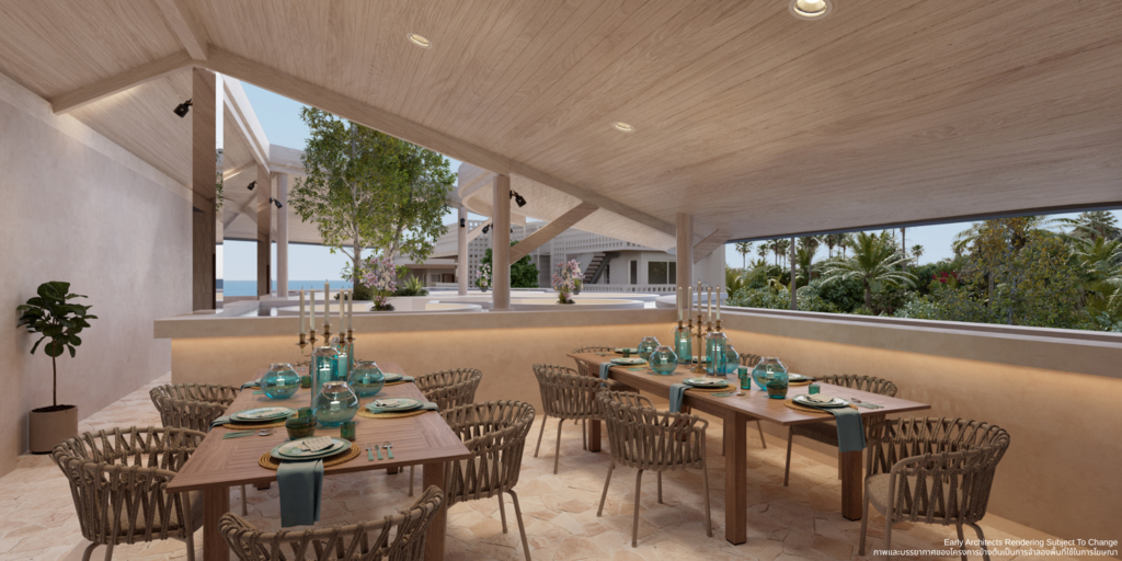 Beachfront Villas At Eco Home Samui Restaurant