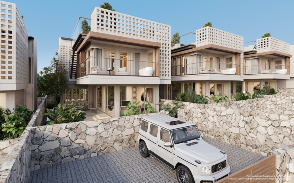 Beachfront Villas At Eco Home Samui Parking