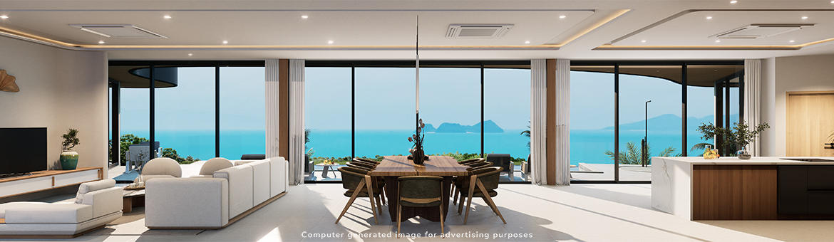 Bel Roc Samui Villas Belle Cielo Living Area
