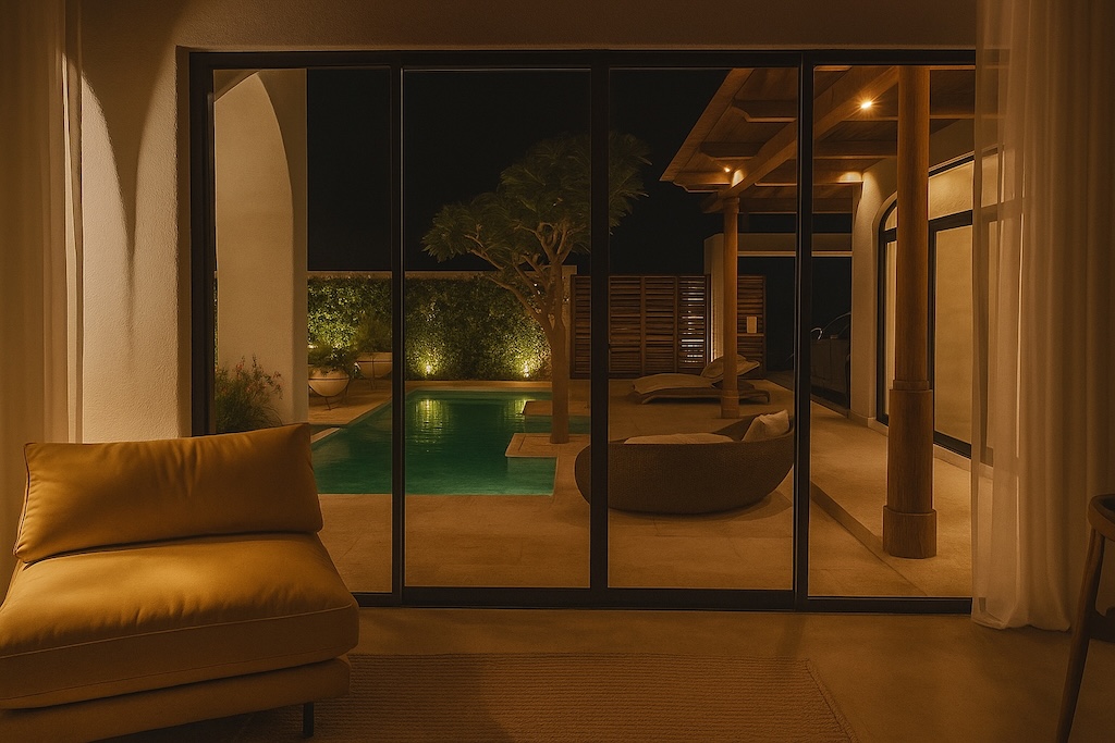 Boho Village One Bedroom Villas Night