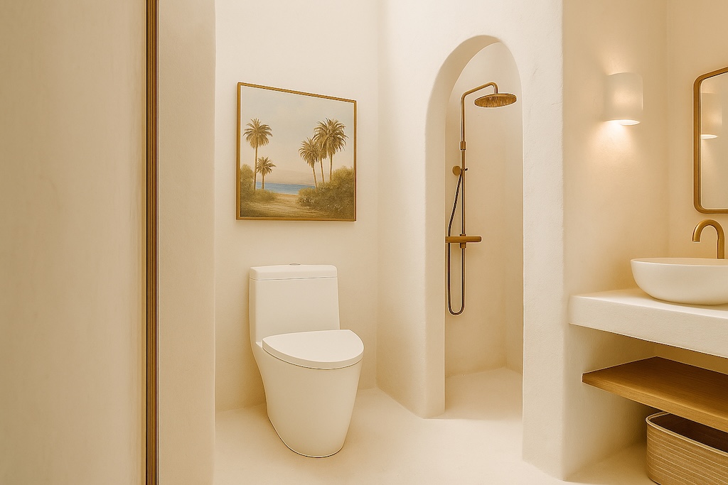 Boho Chic Villa One Bedroom Villas Bathroom