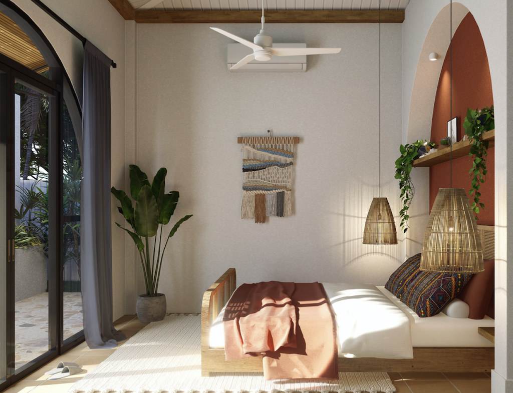 Boho Terracotta Village Koh Phangan Bedroom