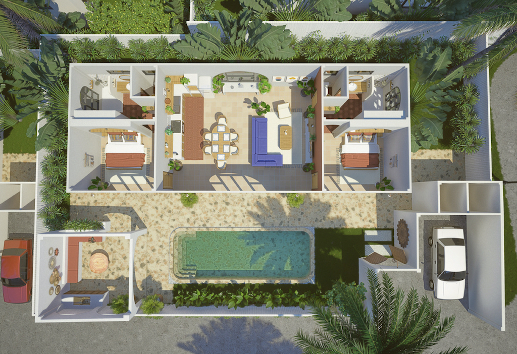 Boho Terracotta Village Villas Koh Phangan Floro Plan