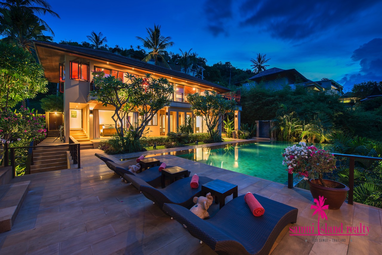Bophut 4 Bedroom Sea View Villa For Sale – Villa House in Koh Samui, Thailand