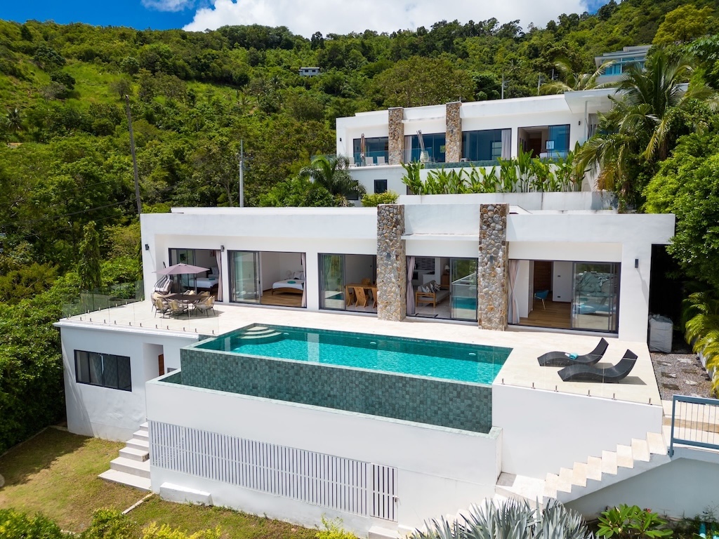 Bophut Contemporary Sea View Property Exterior