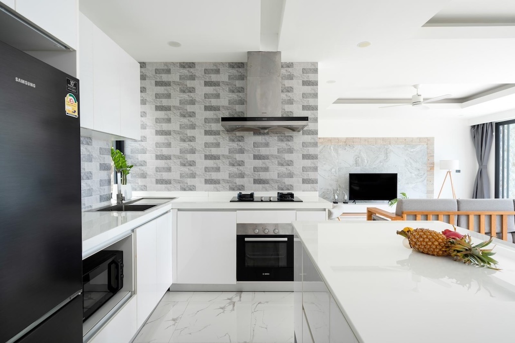 Bophut Contemporary Sea View Property Kitchen