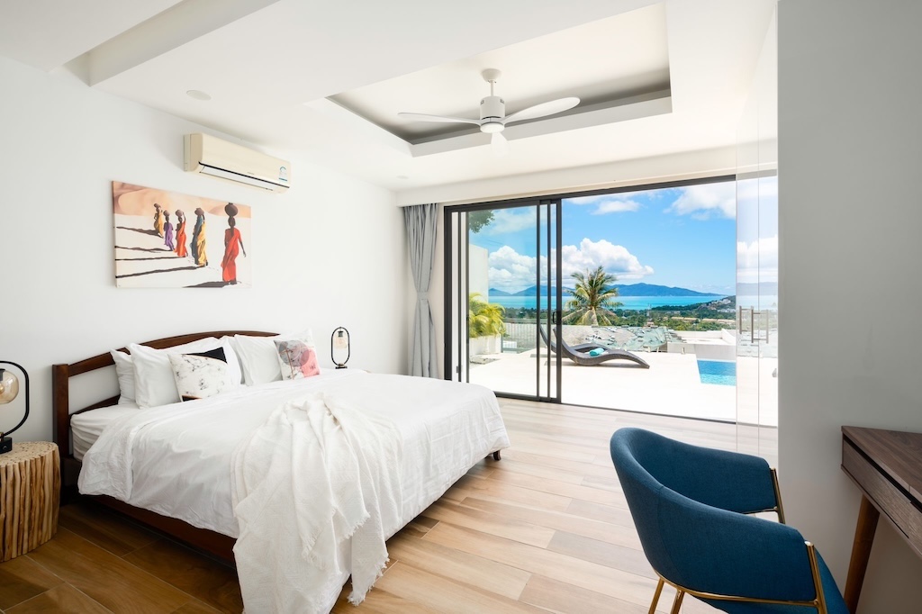Bophut Contemporary Sea View Property Bedroom