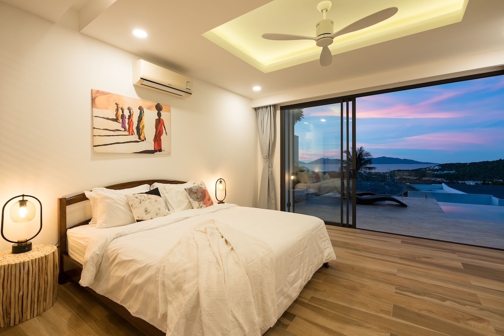 Bophut Contemporary Sea View Property Bedroom