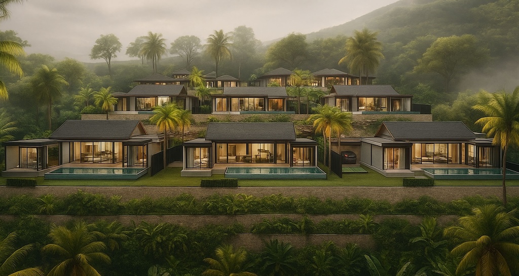 Bophut Heights Villas Koh Samui Site Render