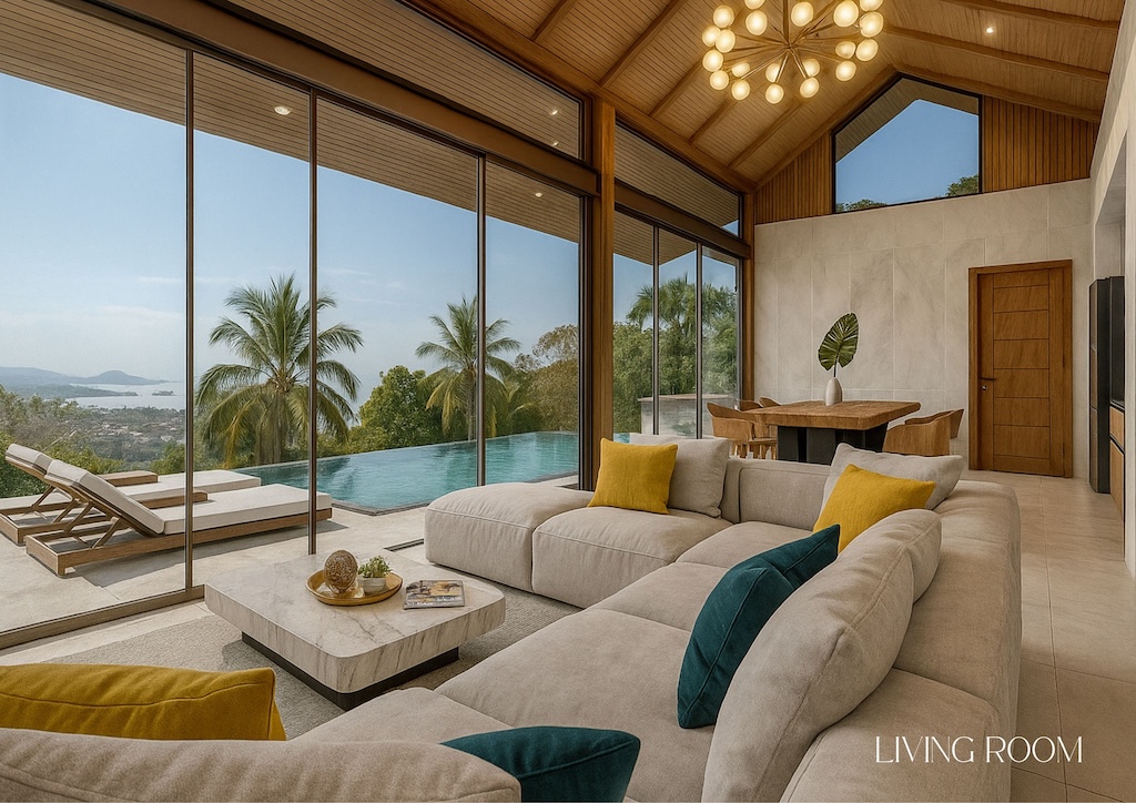 Bophut Heights Villas Koh Samui Lounge