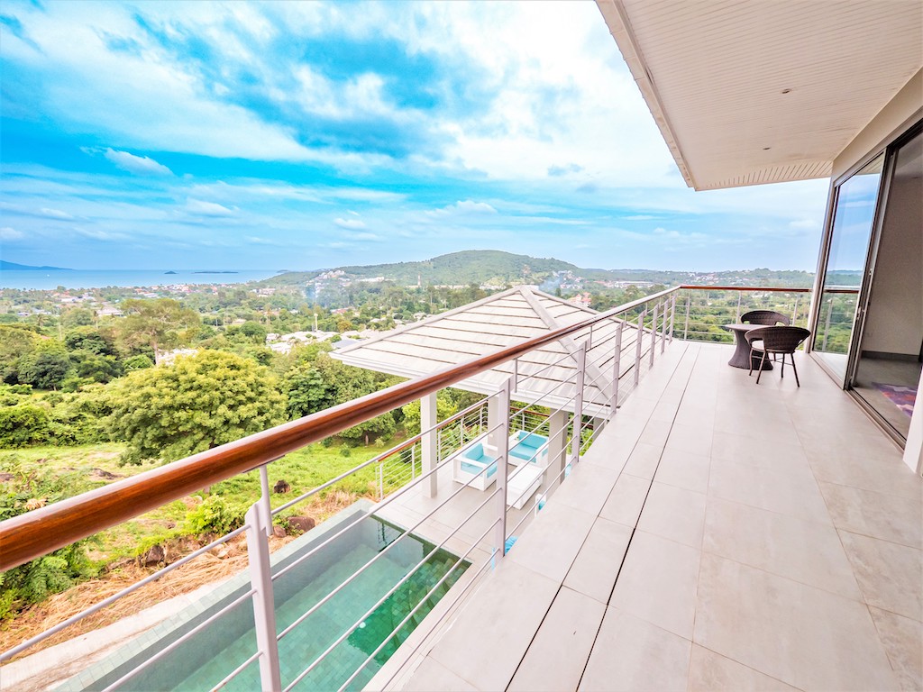 Bophut Hills Villa Koh Samui Terrace View