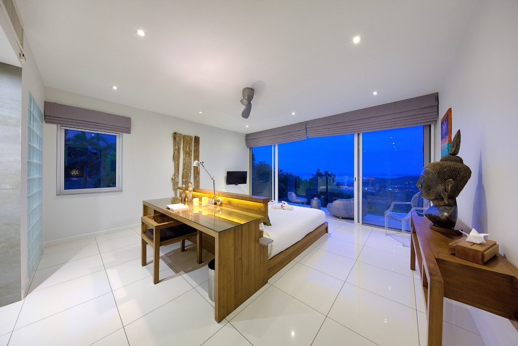 Bophut Ocean View Property Bedroom Night