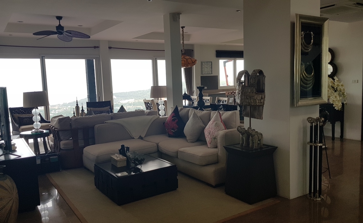 Bophut Ocean View Villa Living Area