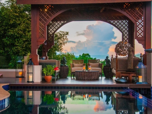 Bophut Ocean View Villa Poolside Sala