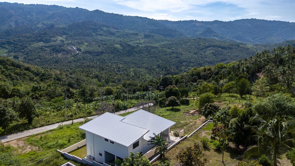 Bophut pool Villa For Sale In Koh Samui Aerial