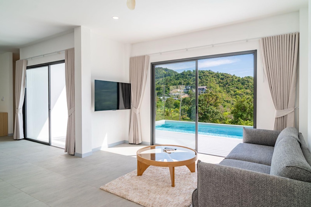 Bophut Pool Villa For Sale In Koh Samui Living Area