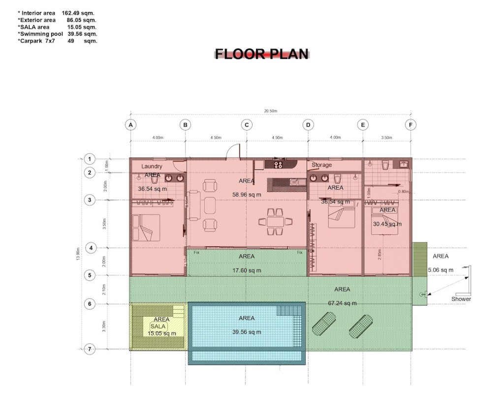 Bophut Sea View Residence Villa Floor Plan