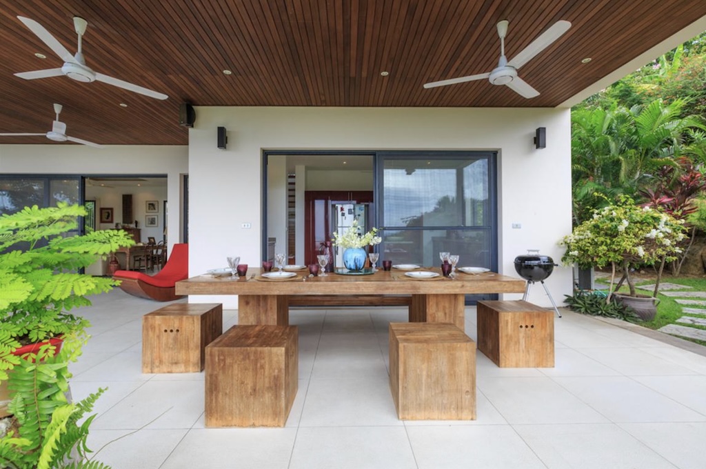 Bophut Sea View Villa For Sale In Koh Samui Covered Terrace