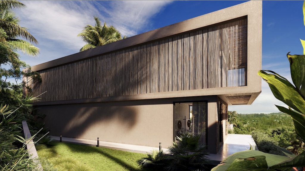 Bophut Sea View Villa In Koh Samui Rear