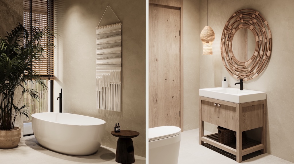 Bophut Sea View Villa In Koh Samui Bathroom