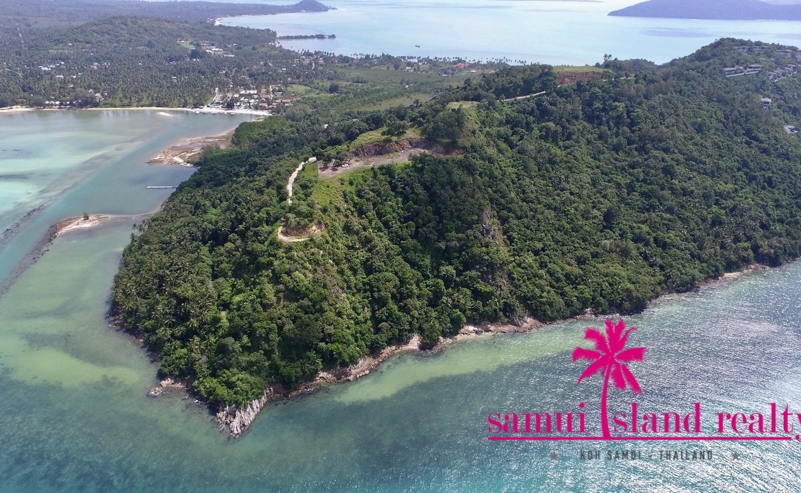 Breathtaking Oceanfront Land Aerial 1