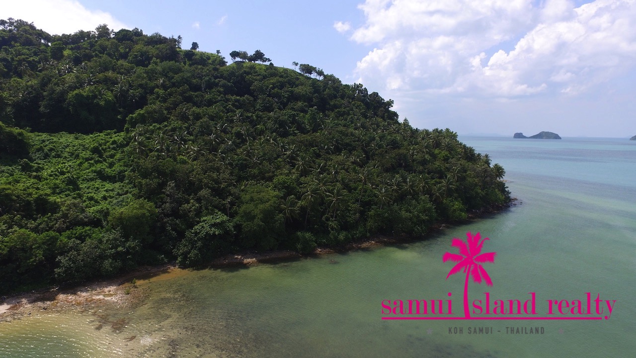 Breathtaking Oceanfront Land Aerial View Of Beachfront