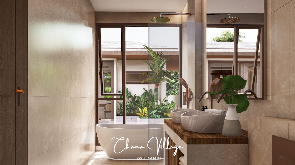 Chana Village Villas Koh Samui Bathroom