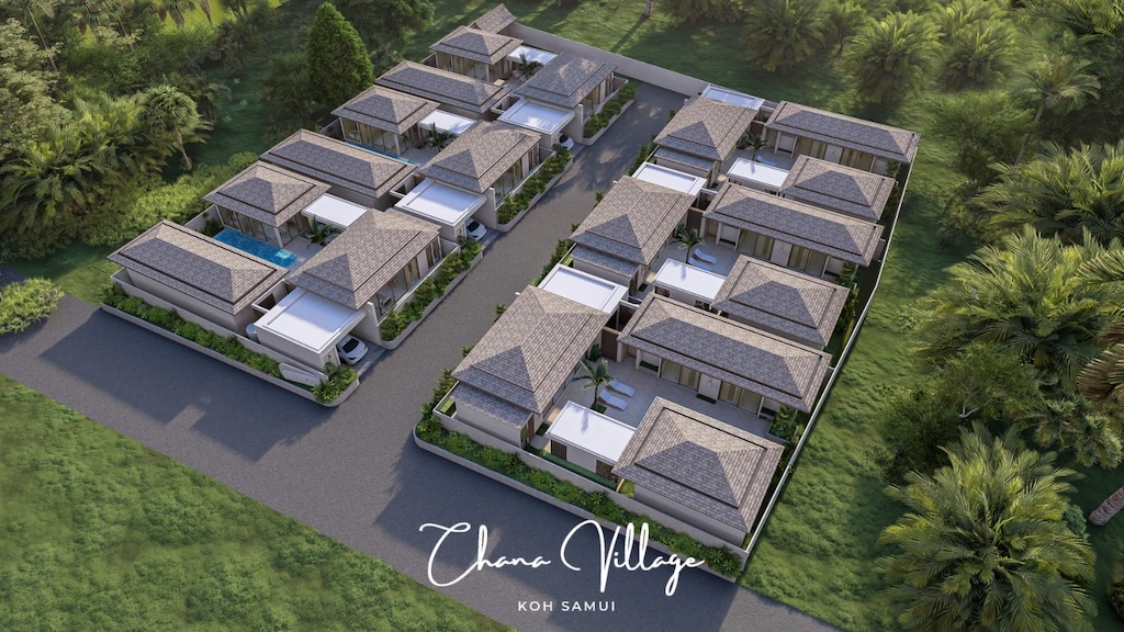 Chana Village Villas Koh Samui Site Render