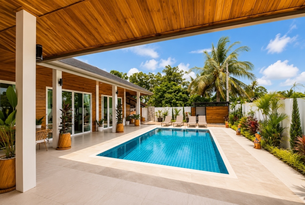 Chaweng 3-Bed Villa For Sale Swimming Pool