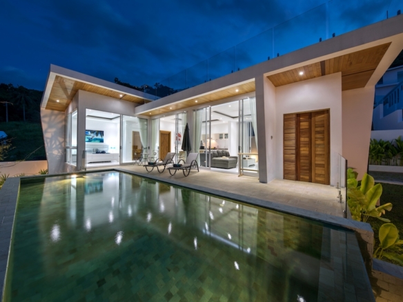 Chaweng Modern Sea View Villa For Sale – Residential All in Koh Samui, Thailand