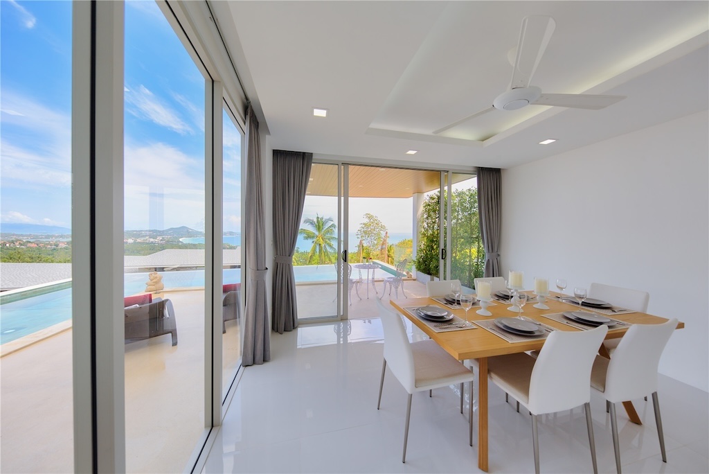 Chaweng Noi 3-Bed Sea View Property For Sale Dining