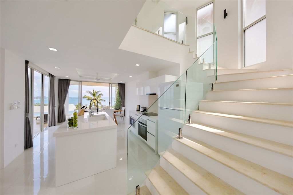 Chaweng Noi Sea View Property For Sale Stairs